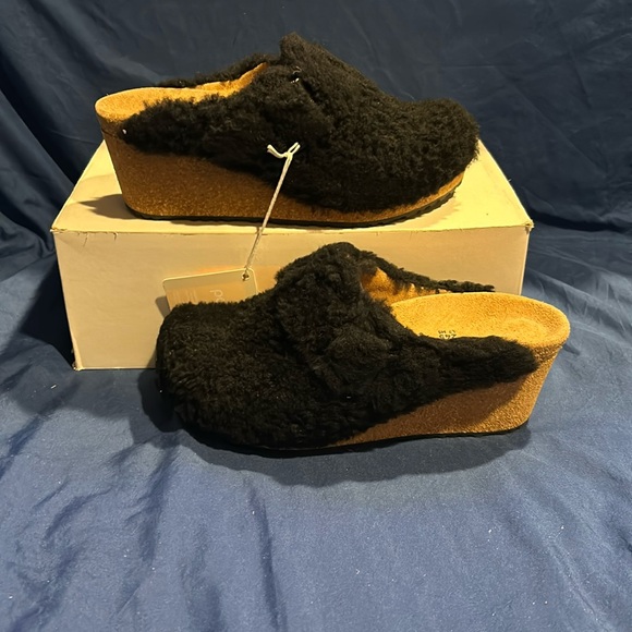 Papillio Shoes - Birkenstock Papillio Fanny Teddy, Teddy black 7n new